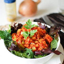 Mayo-less Curried Chicken Salad