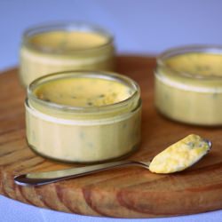 Passion Fruit Custard Pots