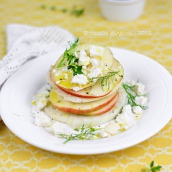 Salad of Fennel, Apples and Cheese