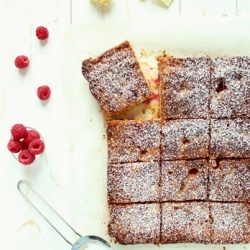 Blondies w/ white chocolate