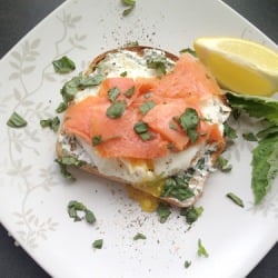 Smoked Salmon and Eggs Toast