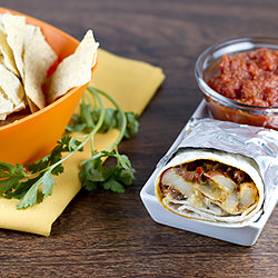 Chorizo, Potato & Queso Burritos