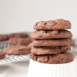 Soft Chocolate Gingerbread Cookies
