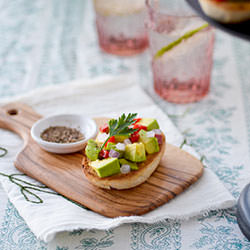 Avocado Topped Bread