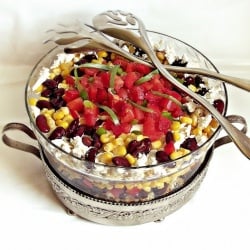 Salad with Corn Bread