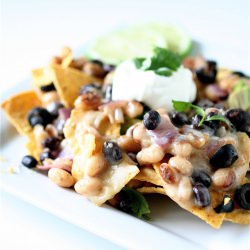 Yellow-Eyed Bean Nachos