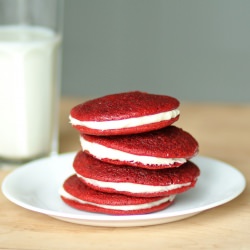 Red Velvet Sandwich Cookies