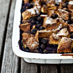 Baked French Toast with Blueberries