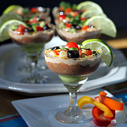 Mini Mexican Layered Dip-arita