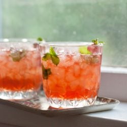 Strawberry-Infused Mint Julep