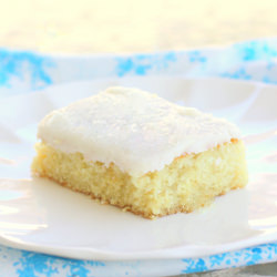White Texas Sheet Cake