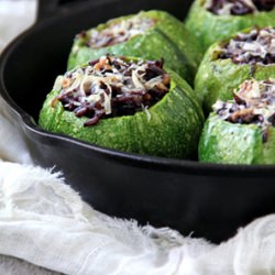 Stuffed Round Zucchinis