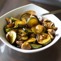 Roasted Zucchini & Mushrooms