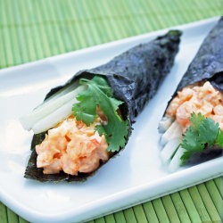 Spicy Shrimp Hand Rolls