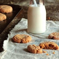 Peanut Butter Cornmeal Cookies