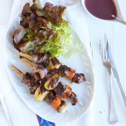 Coq au Vin Skewers