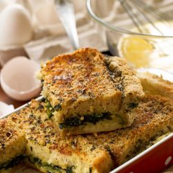 Bread Pudding with Spinach