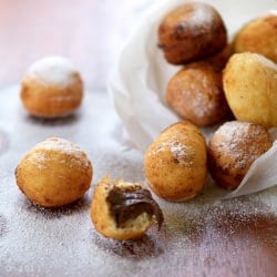 Donuts with Chocolate Nutella