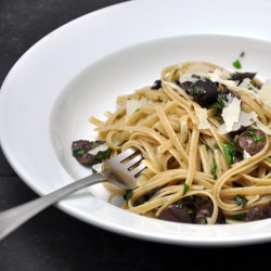 Rustic Linguine w/ Herbs and Olives