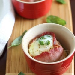 Basil Parmesan Bacon Egg Cups