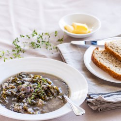 Mushroom, Lentil & Chard Soup