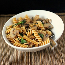 Fusilli with Mushrooms