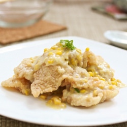 Fish Fillets in Creamy Corn Sauce