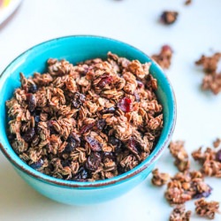 Nutella Granola w/ Cherries