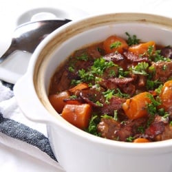 Beef and Bacon Casserole