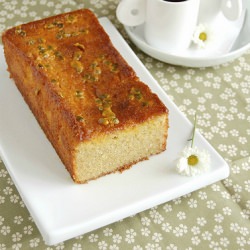 Almond & Passion Fruit Drizzle Cake