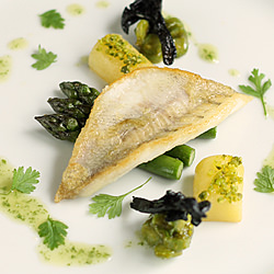 Perch with Asparagus