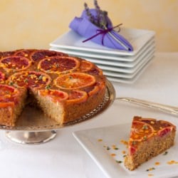 Blood orange upside-down cake