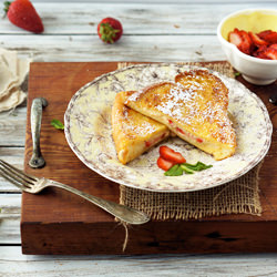 Strawberry Mascarpone French Toast