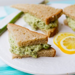 Lemon Jalapeno Asparagus Sandwiches