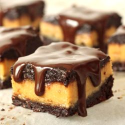 Whole Grain PB Cup Brownies