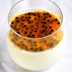 Vanilla Jelly with Passion Fruit