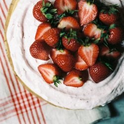 Buttermilk Cake Roasted Strawberry
