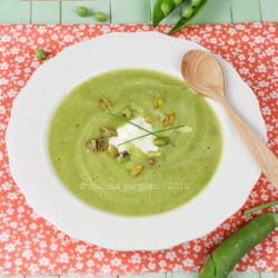 Green Pea and Basil Soup