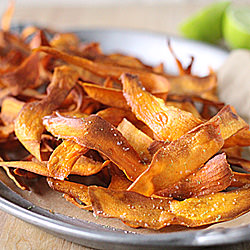 Sweet Potato Chips with Lime Salt