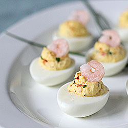 Shrimp Stuffed Deviled Eggs