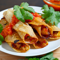 Crispy Rolled Shrimp Tacos