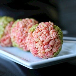 Matcha and Strawberry Rice Krispy
