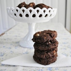 Chocolate Cookies w/ White Chips