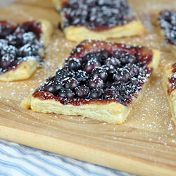 Blueberry Puff Pastry Tart