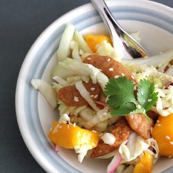 Tangy mango slaw