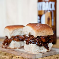 Beer Braised Chicken Sliders