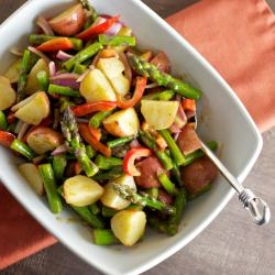 Red Pepper & Asparagus Potato Salad