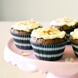 Chocolate & Salted Almond Cupcakes