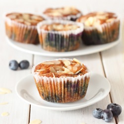 Almond Lemon Blueberry Muffins
