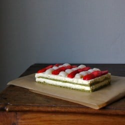 Matcha, White Chocolate Entremet